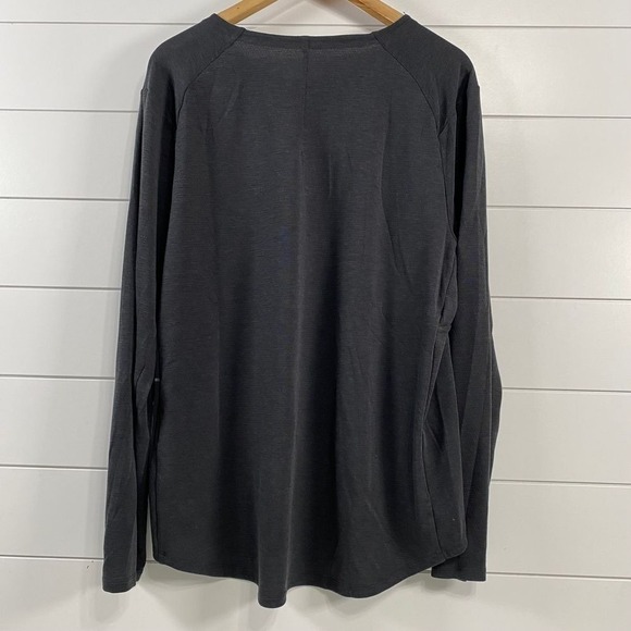 Lululemon Mens Long Sleeve Performance Crewneck Shirt L Gray Athleisure Active - Picture 4 of 9